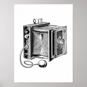 Vintage Camera - Antique Cameras Photography Poster