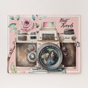 Vintage Camera Best Friends Photo  Jigsaw Puzzle