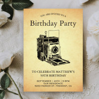 Vintage Camera Birthday Party