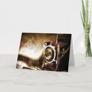 vintage camera  card