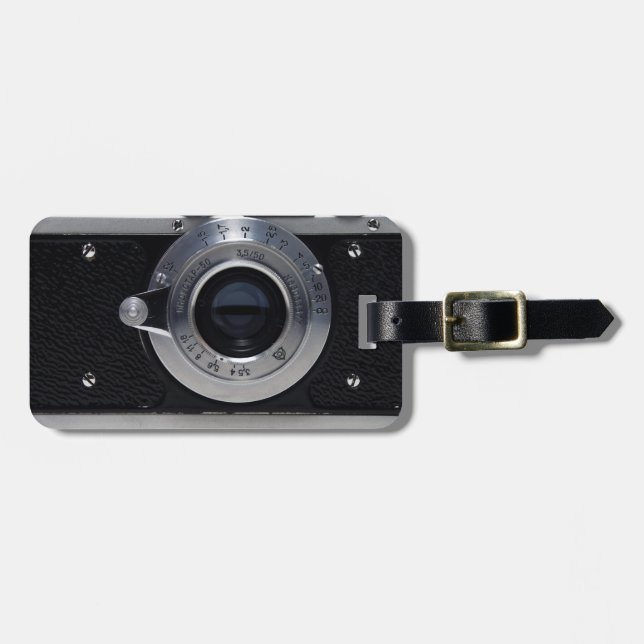 VINTAGE CAMERA Collection 01b Luggage tag 2 (Front Horizontal)
