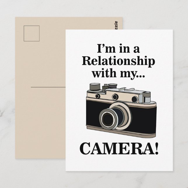 Vintage Camera Funny Photographer  Postcard (Front/Back)