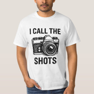 Vintage Camera I Call The Shots Fun Photographer  T-Shirt