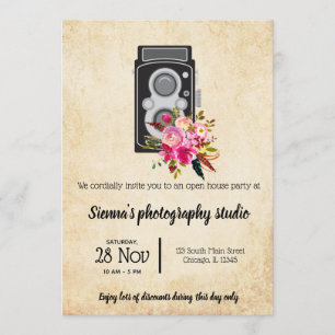 Vintage Camera Invitation