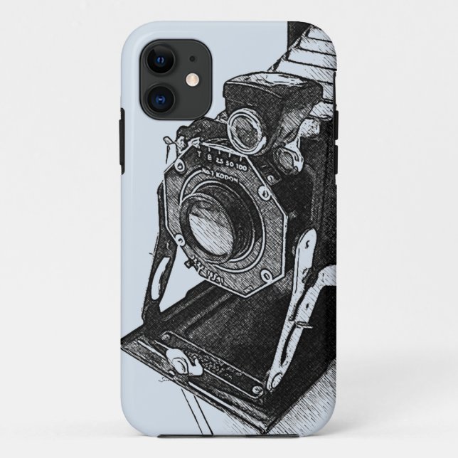 Vintage Camera iPhone case in your colour (Back)