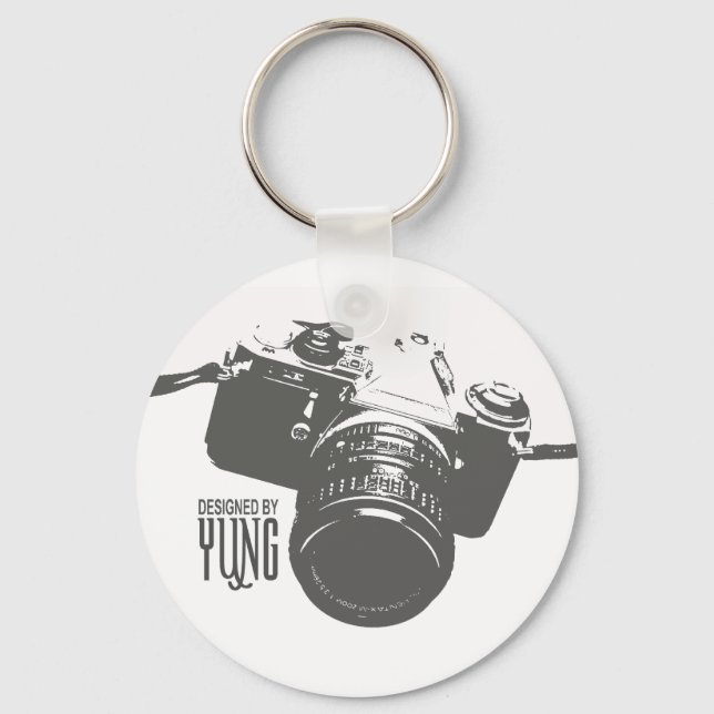 Vintage Camera Key Ring (Front)