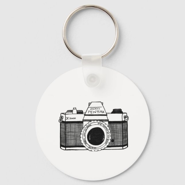 Vintage Camera Key Ring (Front)