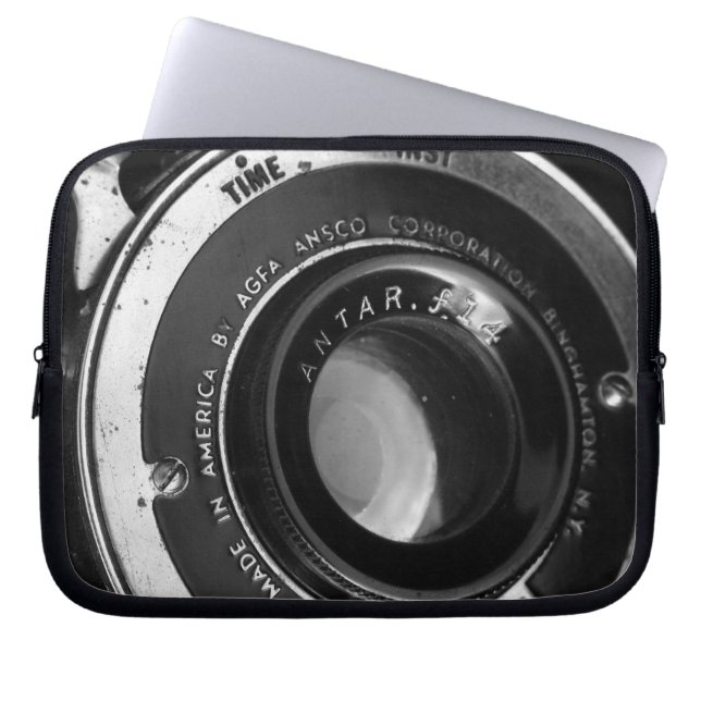 Vintage Camera Laptop Sleeve (Front)