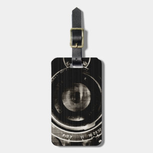 Vintage Camera Lens Luggage Tag