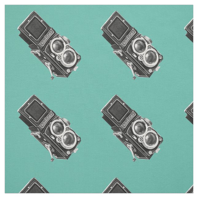 Vintage Camera Novelty Fabric (Swatch)