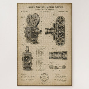 Vintage Camera Patent Drawing Jigsaw Puzzle