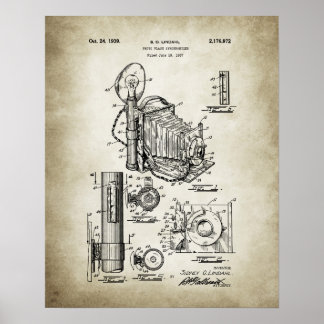 Vintage Camera Patent Poster