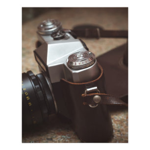 Vintage camera photo print