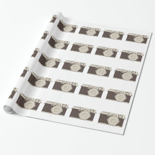 Vintage Camera Photography Wrapping Paper