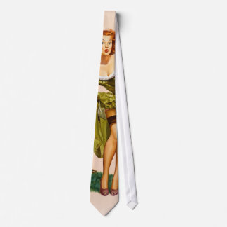 Vintage Camera Pinup girl Tie