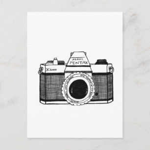 Vintage Camera Postcard