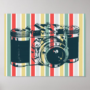 Vintage Camera Poster