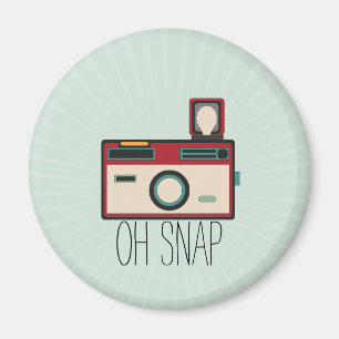 Vintage Camera Retro Look Oh Snap Magnet