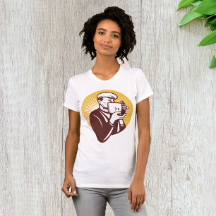 Vintage Cameraman Womens T-Shirt
