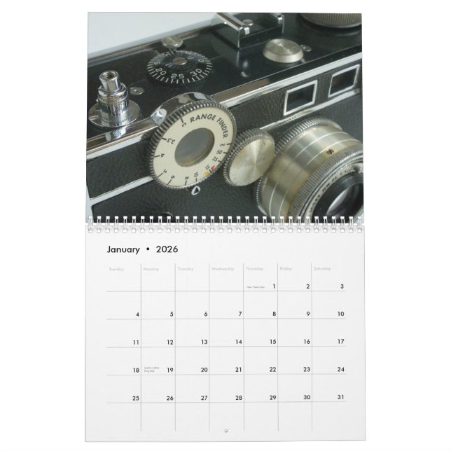 Vintage Cameras Calendar 2013 (Jan 2026)