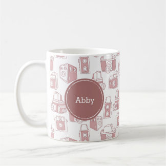 Vintage Cameras Personalised Coffee Mug
