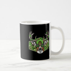 Vintage Camo Deer Hunter Lucky Shamrock Buck St Pa Coffee Mug