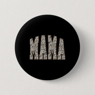 Vintage Camo Hunting Mama Old Camo Mum Mothers Day 6 Cm Round Badge