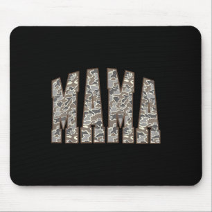 Vintage Camo Hunting Mama Old Camo Mum Mothers Day Mouse Pad