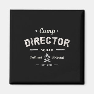 Vintage Camp Director Squad Summer Chaos Coordinat Magnet