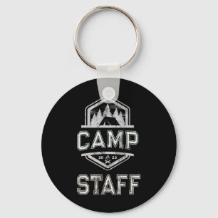 Vintage Camp Staff Summer Campground Host Crew Cou Key Ring