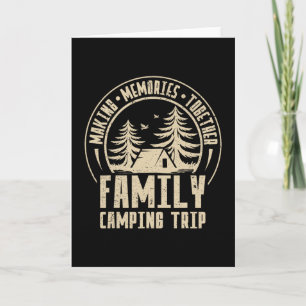 Vintage Camper Camp Family Camping Trip 2025 Match Card