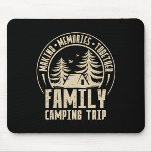 Vintage Camper Camp Family Camping Trip 2025 Match Mouse Pad