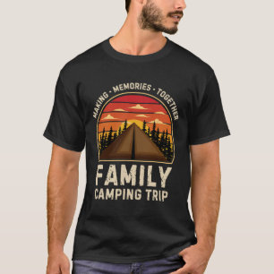Vintage Camper Camp Family Camping Trip 2025 Match T-Shirt