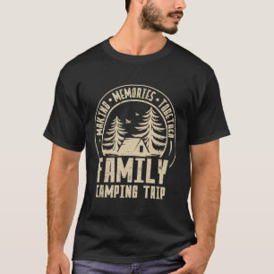 Vintage Camper Camp Family Camping Trip 2025 Match T-Shirt