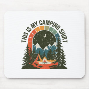 Vintage Camper This Is My Camping Hiking Clothes W Mouse Pad