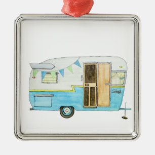Vintage Camper Trailer Christmas Ornament