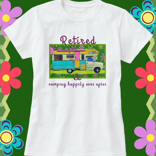 Vintage Camper Trailer Retirement T-Shirt (Creator Uploaded)