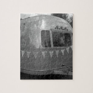 VINTAGE CAMPER TRAILER SILVER jigsaw puzzle