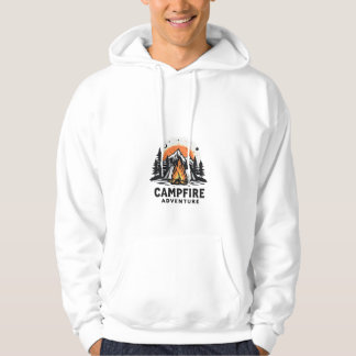 Vintage Campfire Adventure Camping Outdoor Hoodie