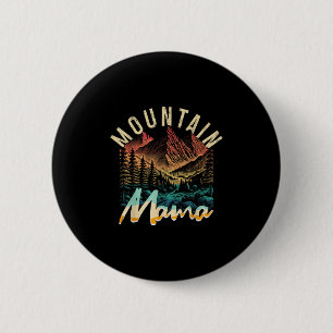 Vintage Camping Hiking Mountain Mama Retro Adventu 6 Cm Round Badge