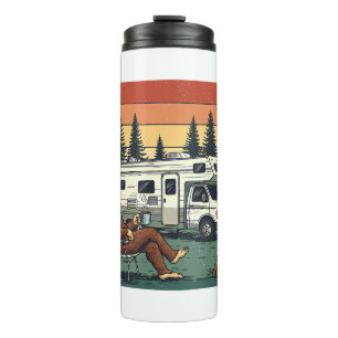 Vintage Camping Motorhome RV Bigfoot Adventure Thermal Tumbler