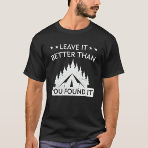 Vintage Camping Scouting Hiking Tent Camper T-Shirt