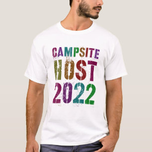 Vintage CAMPSITE HOST 2022 Summer Counselor Teache T-Shirt