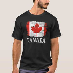 Vintage Canada Flag For Canadian T-Shirt