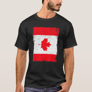 Vintage Canada Flag Heritage Canadian Roots T-Shirt