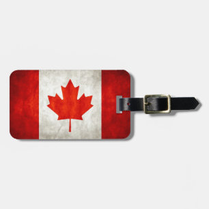 Vintage Canada Flag Luggage Tag