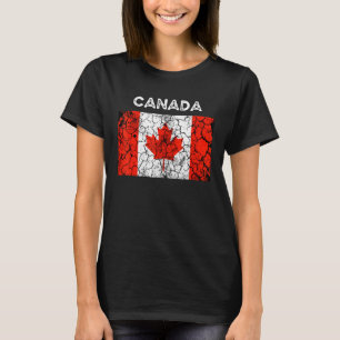Vintage Canada Flag Maple Leaf Men Women T-Shirt