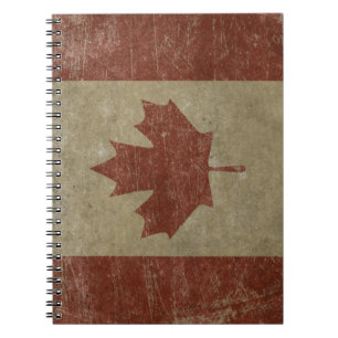 Vintage Canada Flag Notebook
