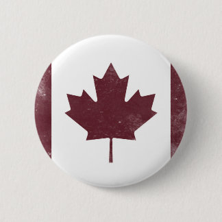 Vintage Canadian Flag 6 Cm Round Badge