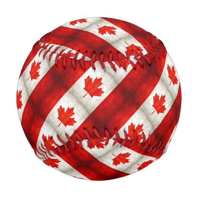 Vintage Canadian Flag Baseball (Front)